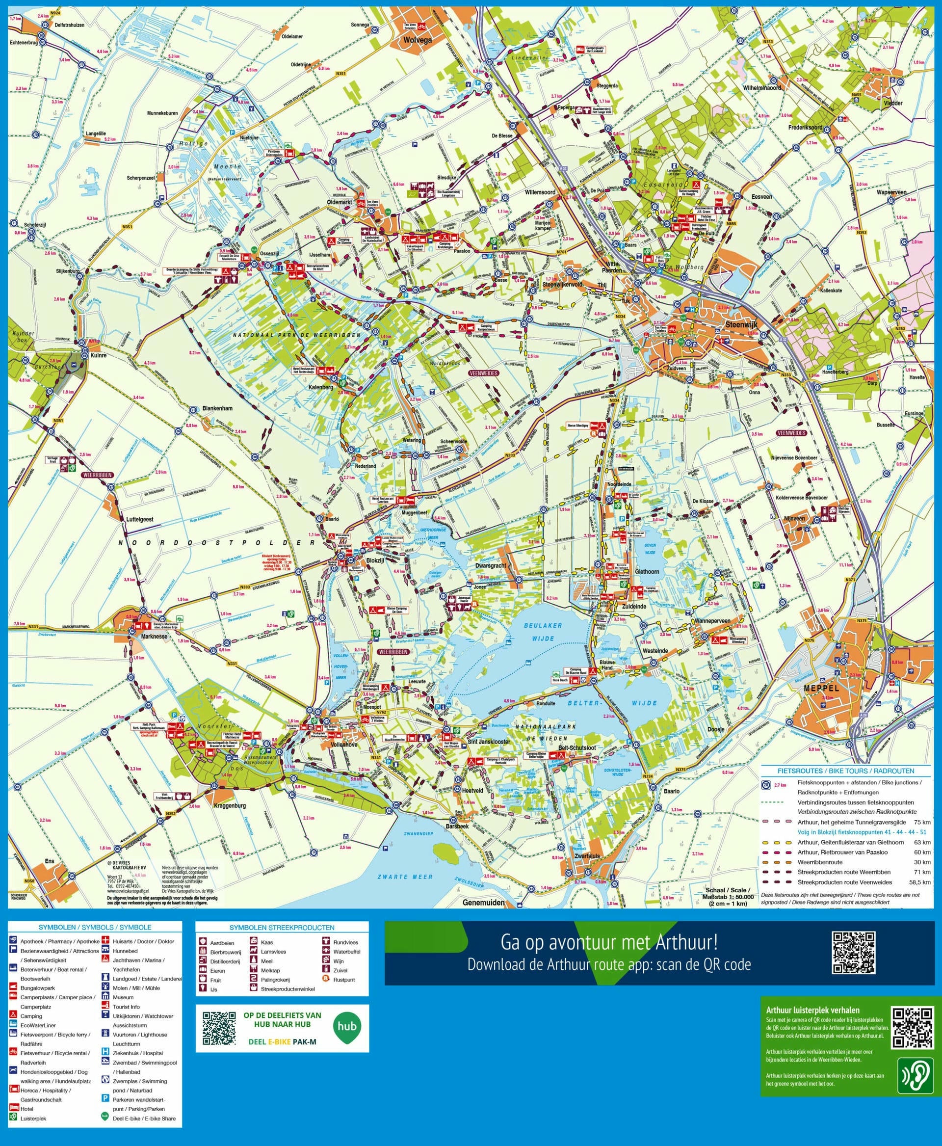 Fietsroutes Giethoorn